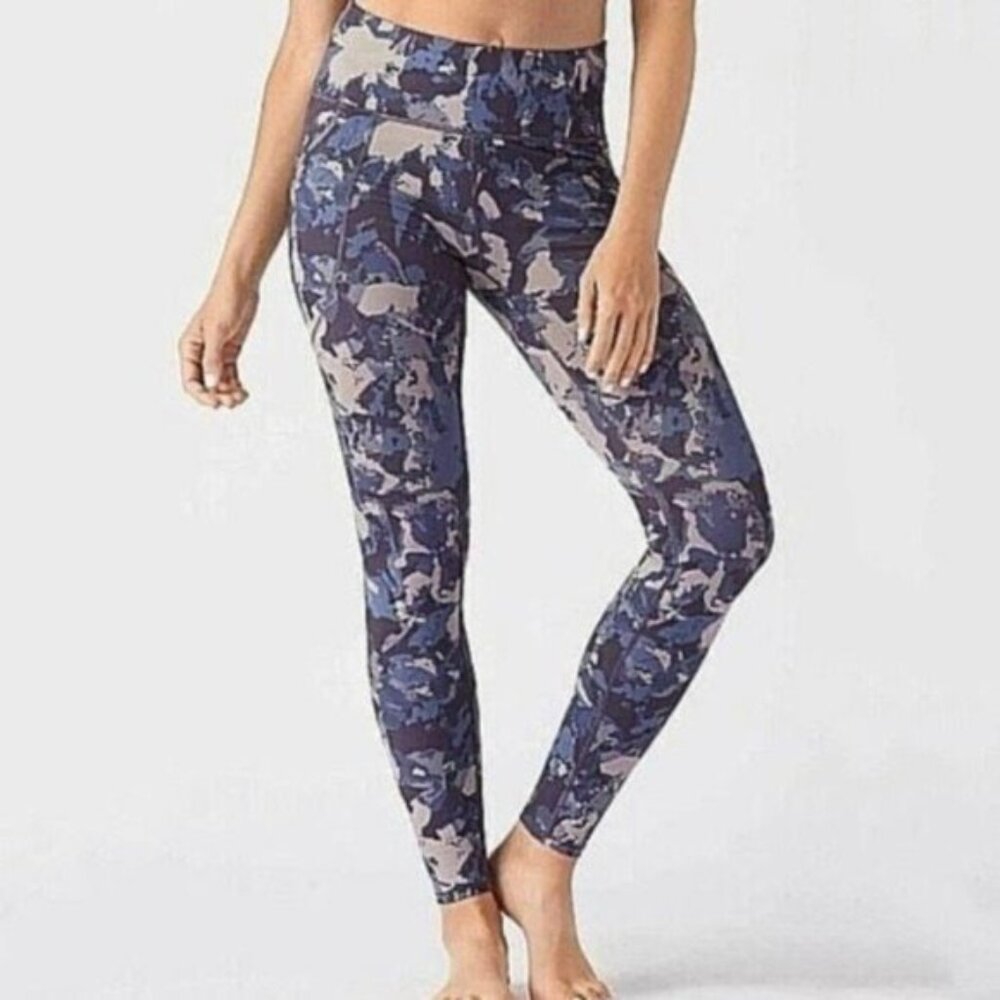 Duluth Noga Sculpting Blue Leggings Stash Pockets